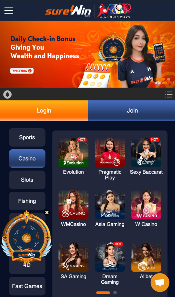 surewin casino